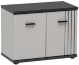 Garderobe Sitzbank Vektor in Kaschmir und schwarz Garderobenbank mit Streifenmuster 60 x 46 cm