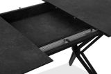 Esstisch Como in Stein grau dunkel Tisch ausziehbar 160 / 200 x 90 cm