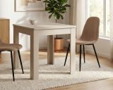 Esstisch Bergen in Samt K�chentisch mit Schubkasten 80 x 80 cm