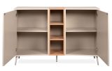 Sideboard Sena in Kaschmir und Artisan Eiche 135 cm, mit Push-to-Open