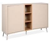 Sideboard Sena in Kaschmir und Artisan Eiche 135 cm, mit Push-to-Open