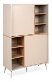 Highboard Sena in Kaschmir und Artisan Eiche 90 x 140 cm, mit Push-to-Open