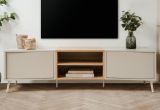 TV-Lowboard Sena in Kaschmir und Artisan Eiche 175 cm, mit Push-to-Open