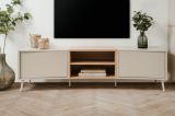 TV-Lowboard Sena in Kaschmir und Artisan Eiche 175 cm, mit Push-to-Open