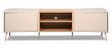 TV-Lowboard Sena in Kaschmir und Artisan Eiche 175 cm, mit Push-to-Open