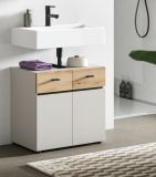 Waschbeckenunterschrank Matteo in Kaschmir und Evoke Eiche 60 cm