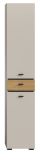 Badezimmer Hochschrank Matteo in Kaschmir und Evoke Eiche 32 x 191 cm