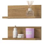 Badezimmer Regal Set Matteo in Evoke Eiche 32 cm