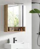 Badezimmer Spiegelschrank Matteo in Evoke Eiche 60 x 74 cm