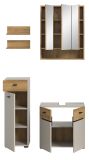 Badm�bel Set Matteo in Kaschmir und Evoke Eiche Badkombination 107 x 191 cm