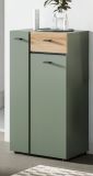 Badezimmer Kommode Matteo in gr�n und Evoke Eiche 51 x 91 cm