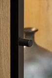 Wohnwand Leonie in Arktis-Grau und Cremona Eiche Schrankwand h�ngend 240 cm, LED und Push-to-Open