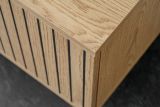 TV-Lowboard Set Sense in Cremona Eiche 180 cm, Flat-TV Unterschrank mit Streifenmuster h�ngend