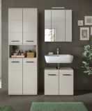 Badezimmer Hochschrank Cover in Kaschmir Badschrank 60 x 185 cm