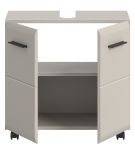 Waschbeckenunterschrank Cover in Kaschmir Badezimmer Unterschrank auf Rollen 60 cm