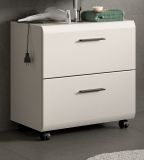 Waschbeckenunterschrank Cover in Kaschmir Badezimmer Unterschrank auf Rollen 60 cm