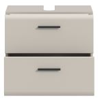 Waschbeckenunterschrank Cover in Kaschmir Badezimmer Unterschrank auf Rollen 60 cm