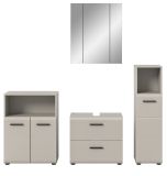 Badm�bel Set 4-teilig Cover in Kaschmir Badkombination 180 x 185 cm