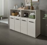 Badezimmer Kommode Set Cover in Kaschmir 2x Badkommode 120 x 80 cm