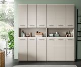 Badezimmer Hochschrank Set Cover in Kaschmir 2x Mehrzweckschrank 180 x 185 cm