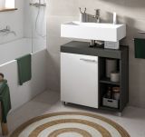 Waschbeckenunterschrank Adam in grau und wei� 65 cm