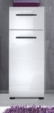Badezimmer Unterschrank Skin in wei Hochglanz Badschrank (30 x 79 cm)