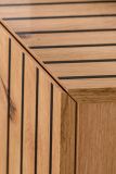 Wohnwand Madina in gr�n matt und Hickory Eiche Schrankwand h�ngend 180 cm, Push-to-Open