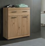 Badezimmer Kommode Shawn in Artisan Eiche Badschrank 74 x 88 cm