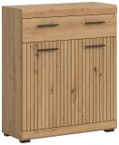 Badezimmer Kommode Shawn in Artisan Eiche Badschrank 74 x 88 cm