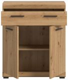 Badezimmer Kommode Shawn in Artisan Eiche Badschrank 74 x 88 cm