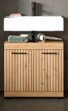Waschbeckenunterschrank Shawn in Artisan Eiche Badezimmer Unterschrank 60 cm