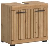 Waschbeckenunterschrank Shawn in Artisan Eiche Badezimmer Unterschrank 60 cm