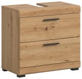 Waschbeckenunterschrank Shawn in Artisan Eiche Badezimmer Unterschrank 60 cm
