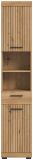 Badezimmer Hochschrank Shawn in Artisan Eiche Badschrank 37 x 191 cm