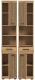 Badezimmer Hochschrank Shawn in Artisan Eiche Badschrank 37 x 191 cm