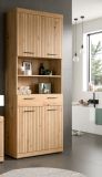 Badezimmer Hochschrank Shawn in Artisan Eiche Badschrank 74 x 191 cm