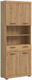 Badezimmer Hochschrank Shawn in Artisan Eiche Badschrank 74 x 191 cm