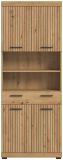 Badezimmer Hochschrank Shawn in Artisan Eiche Badschrank 74 x 191 cm