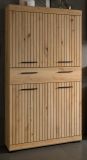 Badezimmer Midischrank Shawn in Artisan Eiche Badschrank 74 x 143 cm