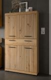 Badezimmer Midischrank Shawn in Artisan Eiche Badschrank 74 x 143 cm