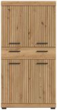 Badezimmer Midischrank Shawn in Artisan Eiche Badschrank 74 x 143 cm