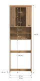 Waschmaschinenschrank Shawn in Artisan Eiche Waschmaschinen �berbau 63 x 191 cm