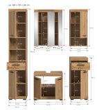 Badm�bel Set 5-teilig Shawn in Artisan Eiche Badkombination 164 x 191 cm