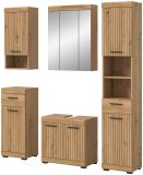 Badm�bel Set 5-teilig Shawn in Artisan Eiche Badkombination 164 x 191 cm
