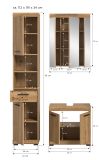 Badm�bel Set 3-teilig Shawn in Artisan Eiche Badkombination 112 x 191 cm