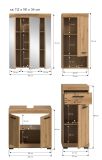 Badm�bel Set 4-teilig Shawn in Artisan Eiche Badkombination 112 x 191 cm