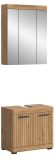 Badm�bel Set 2-teilig Shawn in Artisan Eiche Badkombination 60 x 191 cm