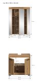 Badm�bel Set 2-teilig Shawn in Artisan Eiche Badkombination 60 x 191 cm