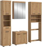 Badm�bel Set 4-teilig Shawn in Artisan Eiche Badkombination 190 x 191 cm