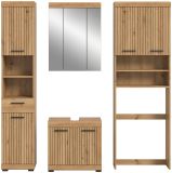 Badm�bel Set 4-teilig Shawn in Artisan Eiche Badkombination 190 x 191 cm